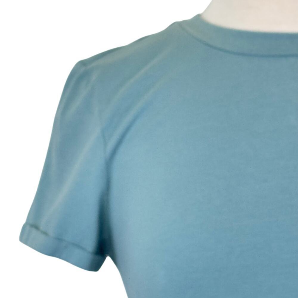 MEROKEETY Short Sleeve Crew Neck Mint T-Shirt Dress Tie Waist Ruched Dress Sz S - Picture 5 of 11